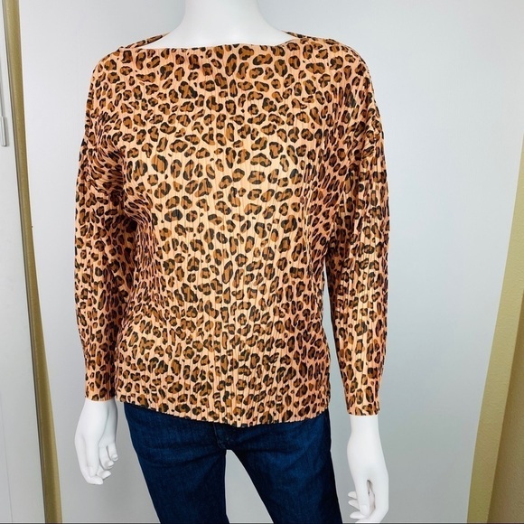 ZARA  S Animal Print Blouse - Picture 2 of 8